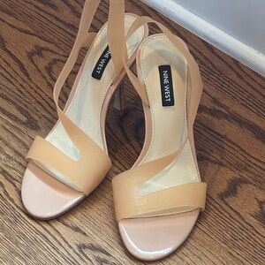 Nine West Beige Strappy Heels